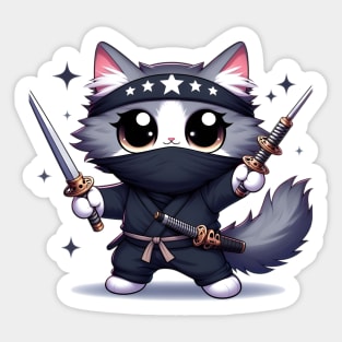 Whisker Warrior - Freedom’s Guardian Sticker